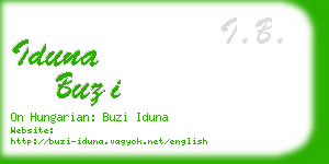 iduna buzi business card